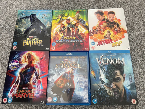 Marvel blu ray movie - 6x,