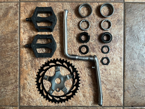 Vintage crank pedals 44t - vintage, pedals,