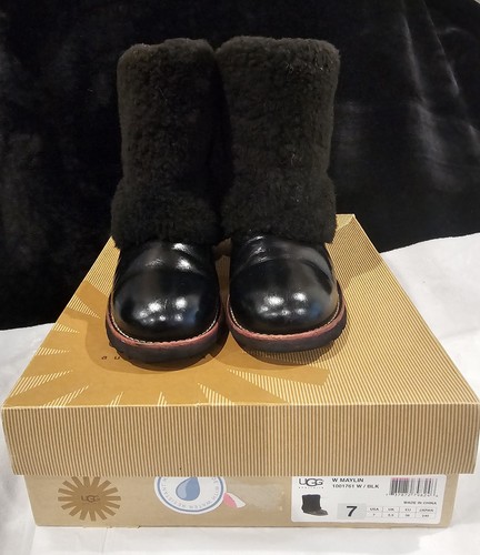 Ugg maylin black leather - maylin,
