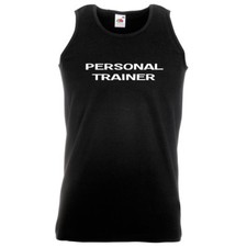 Personal Trainer Vest Gym Instructor Wear Training Fitness Workout Top FOTL
