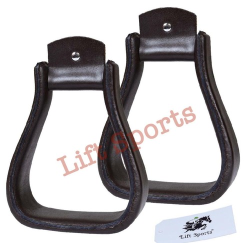 Horse western stirrups - stirrups, leather