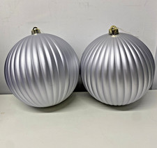 Giant Baubles Silver  Pack Of