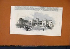 Original Old Antique Print