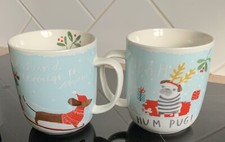 Next 2 x Christmas Porcelain