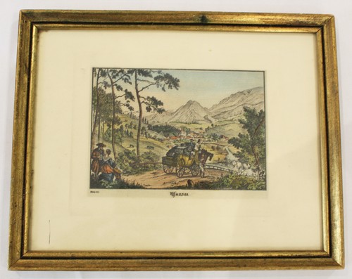 Antique hand coloured engraved - antique,