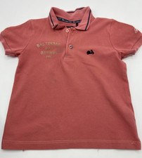 IKKS Salmon Pink Polo T-Shirt 5 years 100% Cotton Vespa embroidery