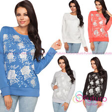 Womens Pullover Floral Print