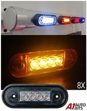 8X 24v Led Amber Curved Fit