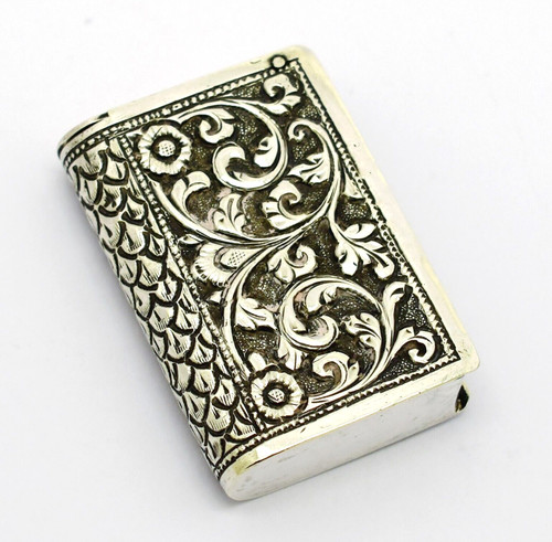 Victorian indian silver vesta - victorian,
