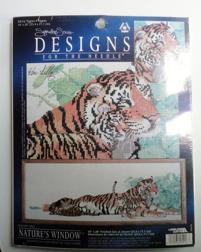 Large cross stitch kit tiger - cross,