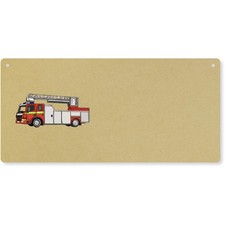 'Fire Truck' Large Wooden Wall