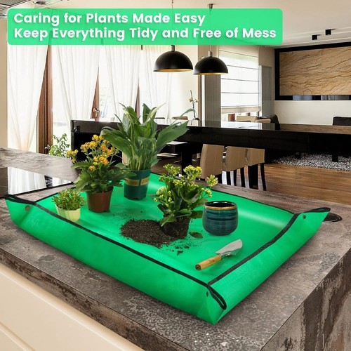 Waterproof plant repotting mat - plant,