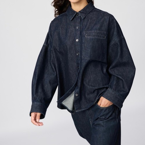 Uniqlo denim relaxed boxy - :c,