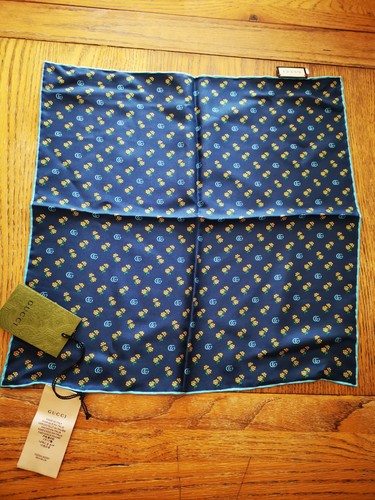 Gucci blue flower scarf 100 - gucci,