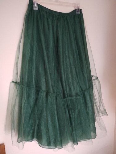 1950s style green crinoline - green,