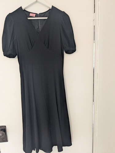 Vintage crepe tea dress - vintage,