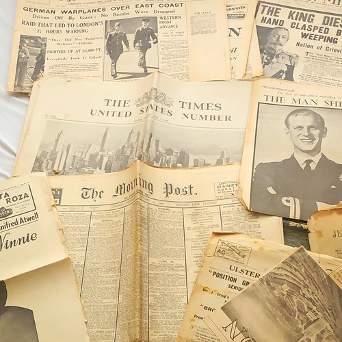 Antique newspaper lot incl - newspaper,