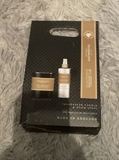 NEW PECKSNIFFS LUXURY No.1 TOBACCO & WHITE WOOD CANDLE & ROOM SPRAY GIFT SET