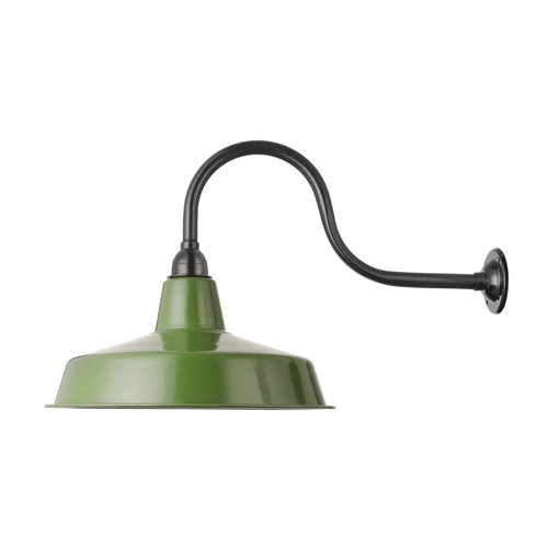 Green bowl shade outdoor wall - green,