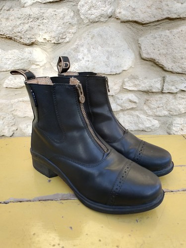 Dublin zip front black - zip,