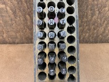 Vintage Pryor Sheffield 3/16 Letter Stamp Punches Incomplete