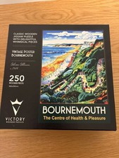 Victory Wooden Puzzle with Whimsical Pieces: Vintage Bournemouth Image 250 pcs