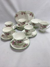 Vintage English Bone China 17 piece Tea Set