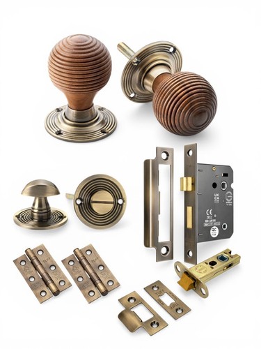 Rosewood beehive door knobs - rosewood,