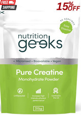 Nutrition geeks Pure Creatine