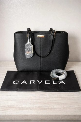 Carvela black saffiano tote - carvela,
