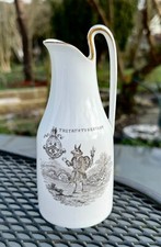 c1840 Trusty Servant Winchester College  Staffordshire Porcelain Jug "SPARSHOTT"