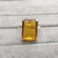 Citrine Gemstone Quartz Ring