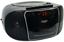 Bush KBB500 CD Radio Cassette Boombox - Black Silver (NEW) + WARRANTY