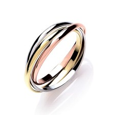 Solid 9ct Gold Three Colour