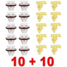 WHEEL ARCH TRIM CLIPS FOR NISSAN JUKE  SET FRONT & REAR FULL SIDE WING SURROUND