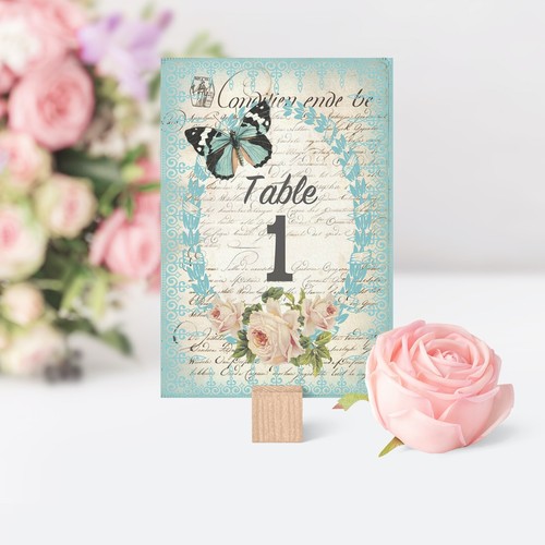 Vintage style wedding table - style,