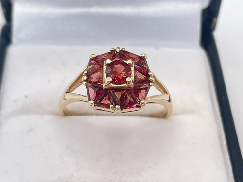 9ct gold ladies rhodolite - 9ct,