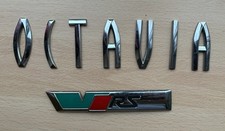 Skoda Octavia VRS Boot Badges