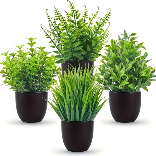Set artificial plants in - set,