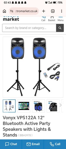 Vonyx pair passive pa - vonyx,