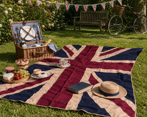Vintage style union jack flag - style,