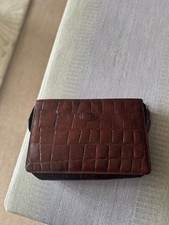 Mulberry Congo brown leather washbag