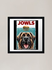 Funny Leonberger and Hamburger