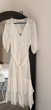 Zara Embroidered Ruffle Dress