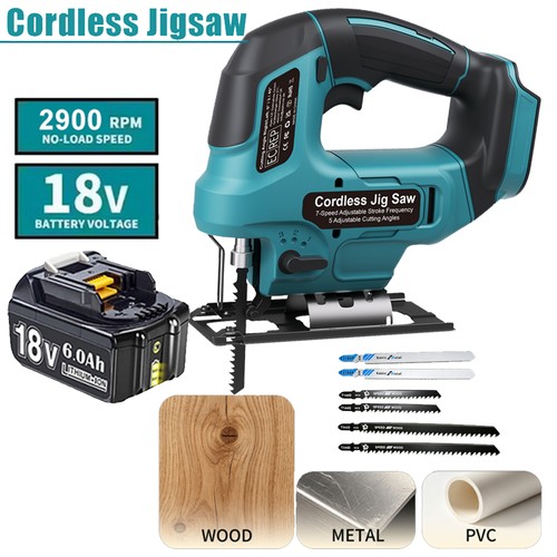 Cordless jig saw - saw, blades