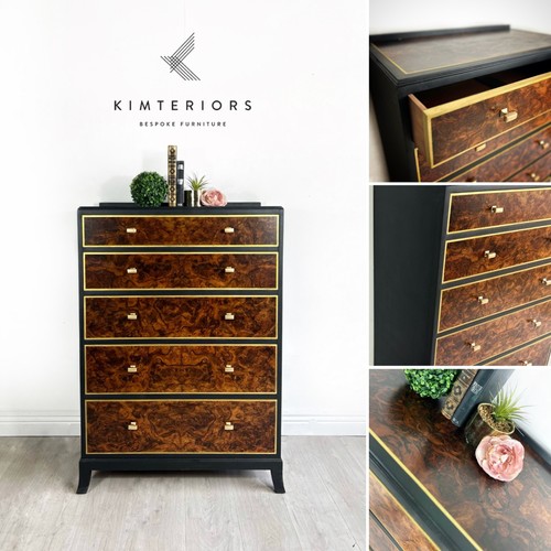 Art deco burl walnut - art, |