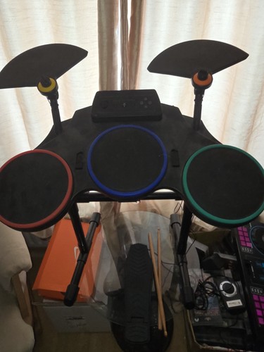 Guitar hero drum set with - drum,