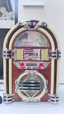 Zennox Retro Jukebox CD Player with Radio and Lights – Vintage 1950s Style