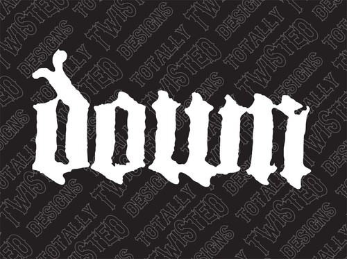 Down band vinyl decal sticker - vinyl,