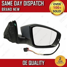 SKODA OCTAVIA 2014-ON RIGHT DRIVER OFF SIDE DOOR WING MIRROR WIDE ANGLE